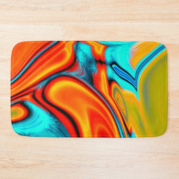 Item preview, Vivid Modern Southwest Hipster Turquoise Orange Swirls designed and sold by skolfid brows ⭐⭐⭐⭐⭐ (5.0).
