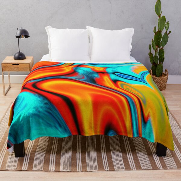 Item preview, Vivid Modern Southwest Hipster Turquoise Orange Swirls designed and sold by skolfid brows ⭐⭐⭐⭐⭐ (5.0).