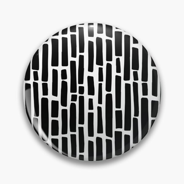 Item preview, Black and White Abstract Minimal Vertical Dash Line Pattern designed and sold by All-Black-White.