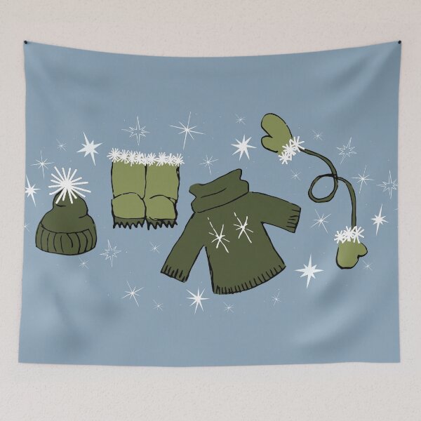 Item preview, Winter weather snow lover cartoon illustration designed and sold by AngelDawnDesign.