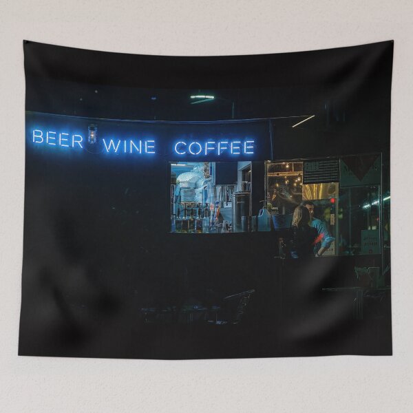 Item preview, Beer Wine Coffee - New York City Night Street Photography designed and sold by Anthonypresley.