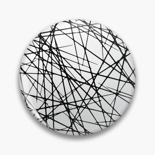 Item preview, Black and White Abstract Modern Criss Cross Line Pattern designed and sold by All-Black-White.
