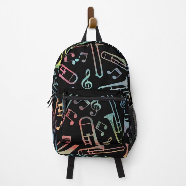 Item preview, Trombone And Music Notes Music Pattern designed and sold by Primroaddesigns.