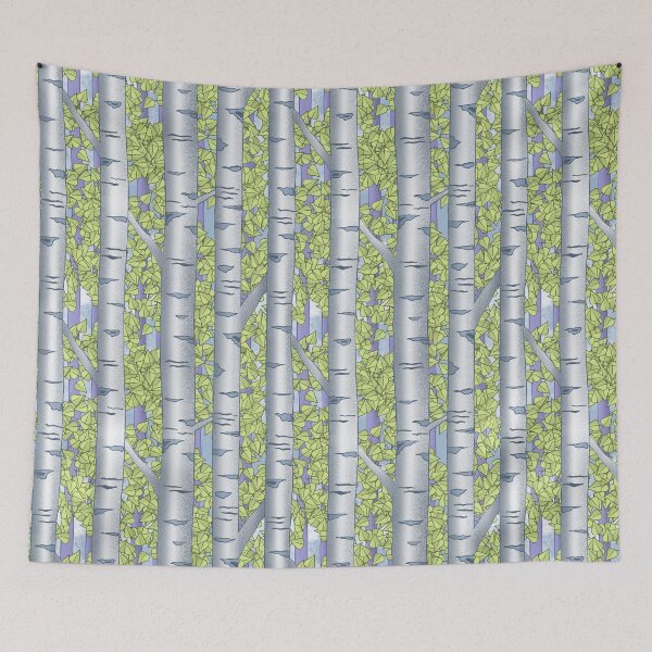 Item preview, Birch Grove in the Summer designed and sold by MarjorieHoweArt.