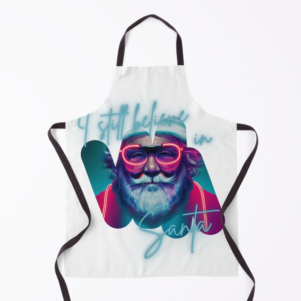 Item preview, Blue Neon I Still Believe in Santa Quote designed and sold by TheCreativeFab.