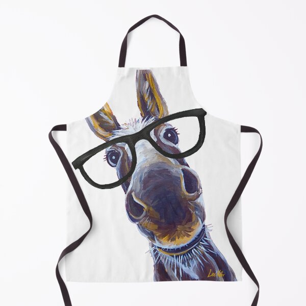 Item preview, Funny Donkey art, Smart Donkey with glasses designed and sold by leekellerart.