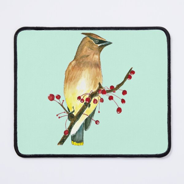 Item preview, Cedar Waxwing (watercolour) designed and sold by Sarah Addy.