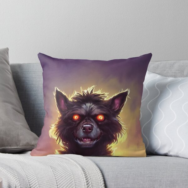 Item preview, cute dog with flaming eyes designed and sold by marunoens01.