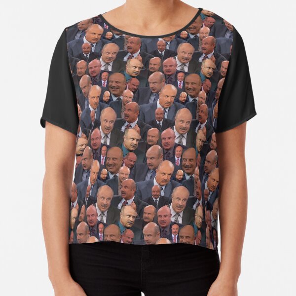 Dr. Phil Pattern Chiffon Top
