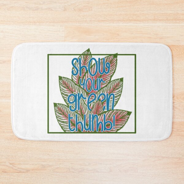 Item preview, Motivational quote: Show your green thumb! designed and sold by PerlaDesignArt.