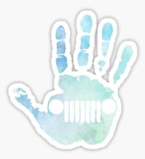 Watercolor Jeep Wave Sticker