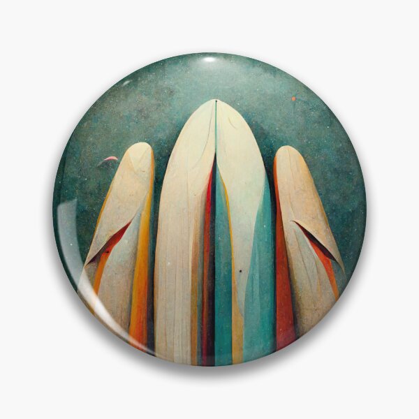 Item preview, Surrealism Futurism Vintage Surfboards Beach Decoration Art Gift designed and sold by LADistrictGarb.