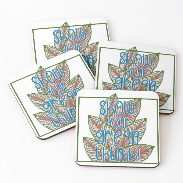 Item preview, Motivational quote: Show your green thumb! designed and sold by PerlaDesignArt.