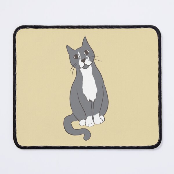 Item preview, Grey Tuxedo Cat Sitting Pretty designed and sold by magicae.