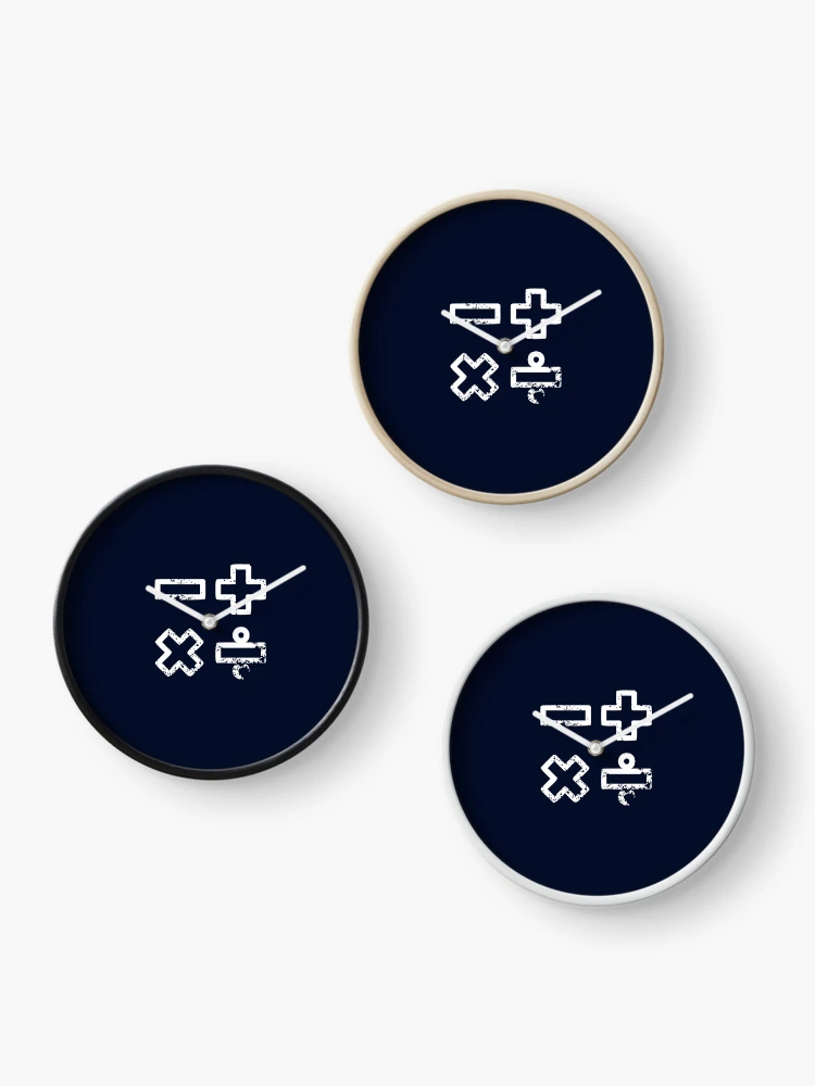 Thumbnail 3 of 4, Clock, Math Basic Operations: Cool Math Merch designed and sold by MathVerge.