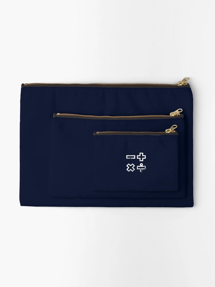 Thumbnail 2 of 4, Zipper Pouch, Math Basic Operations: Cool Math Merch designed and sold by MathVerge.