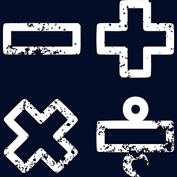 Artwork thumbnail, Math Basic Operations: Cool Math Merch by MathVerge
