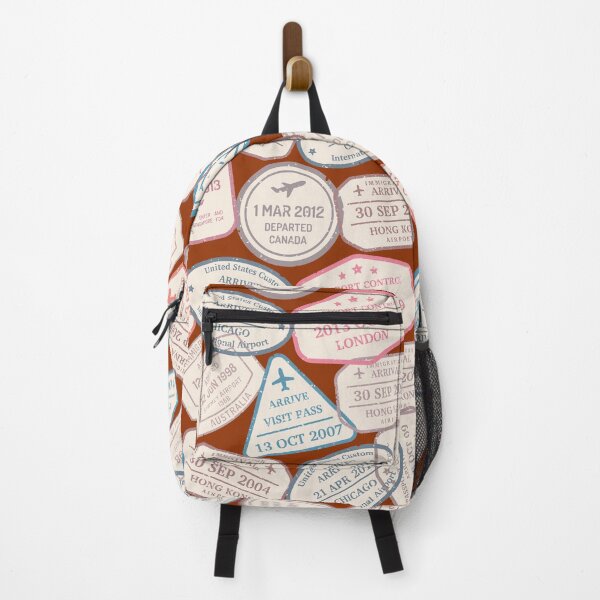Item preview, Colorful Passport Stamps pattern - S1 designed and sold by Art-by-Geoff.
