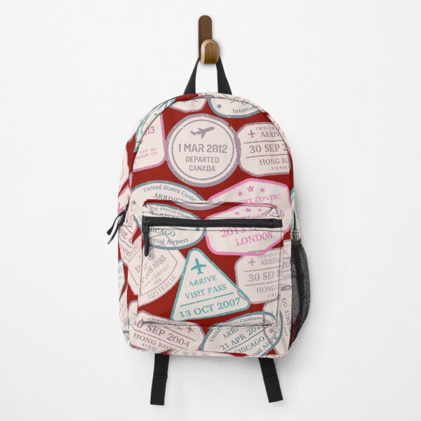 Item preview, Colorful Passport Stamps pattern - S2 designed and sold by Art-by-Geoff.