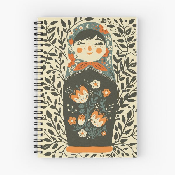 Item preview, Floral Russian Doll Vintage Folk Art  designed and sold by CarolinaReina.