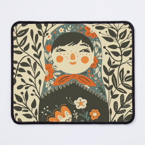 Item preview, Floral Russian Doll Vintage Folk Art designed and sold by CarolinaReina.