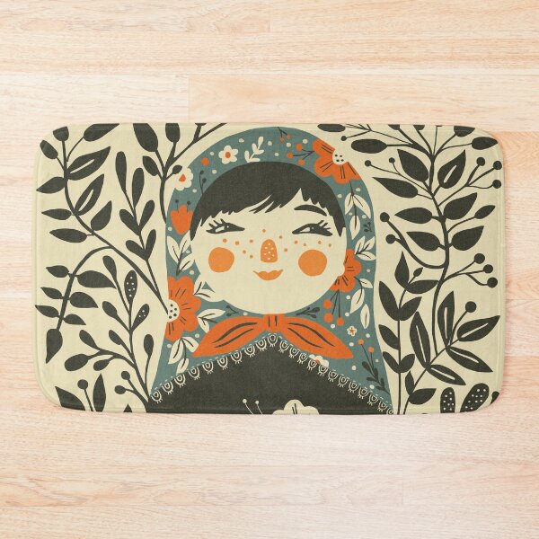 Item preview, Floral Russian Doll Vintage Folk Art  designed and sold by CarolinaReina.