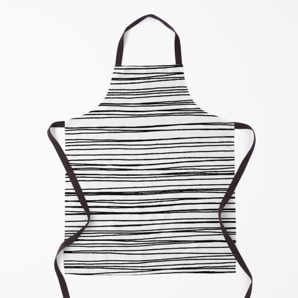 Item preview, Black and White Abstract Stripe Pattern 2 designed and sold by All-Black-White.