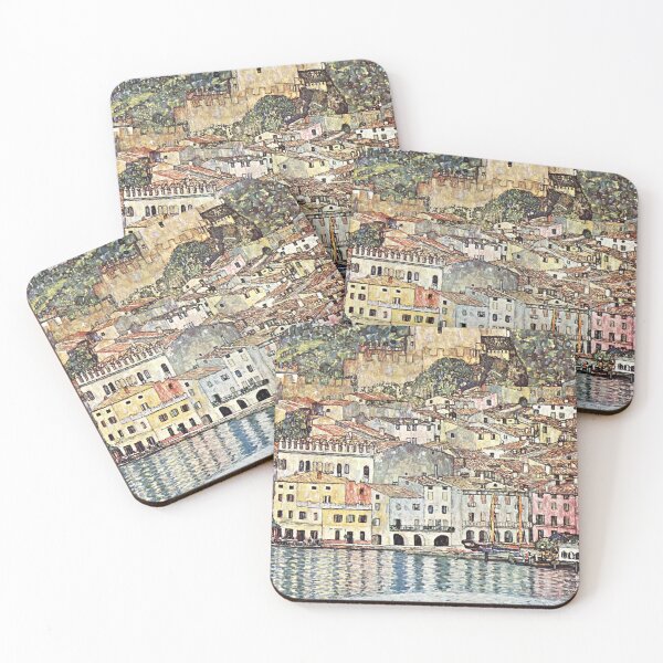 Item preview, Gustav Klimt's Malcesine am Gardasee (1913). designed and sold by VintageArtRepro.