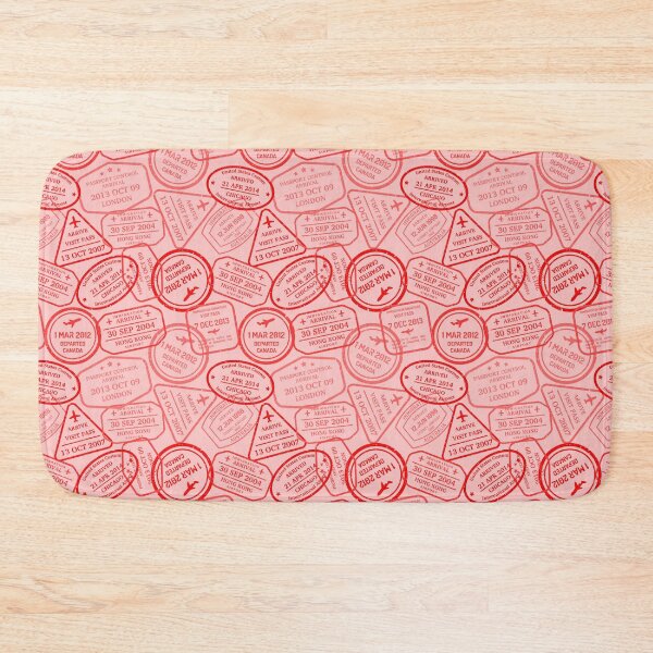Item preview, Colorful Passport Stamps pattern - S3 designed and sold by Art-by-Geoff.