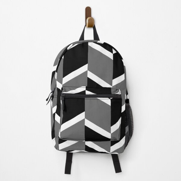 Item preview, Black and White Abstract Herringbone Chevron Pattern designed and sold by All-Black-White.