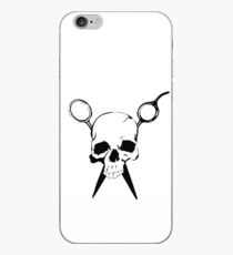 Skull and Shears Hair Stylist Art iPhone Case
