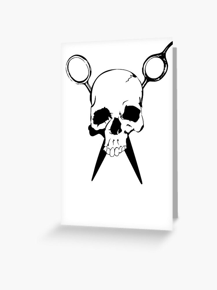 Black Scissors Greeting Card for Sale by XOOXOO