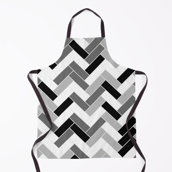 Item preview, Gray Black and White Herringbone Pattern designed and sold by All-Black-White.