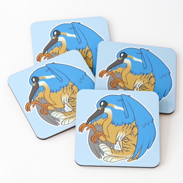 Item preview, Round Kingfisher Gryphon designed and sold by Broeckchen.
