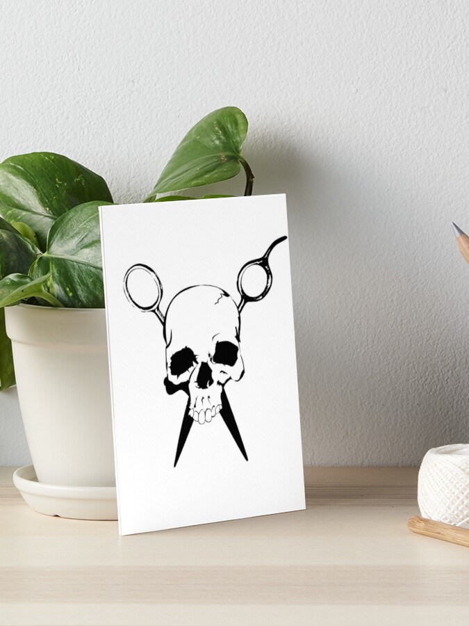 Black Scissors Art Board Print for Sale by XOOXOO