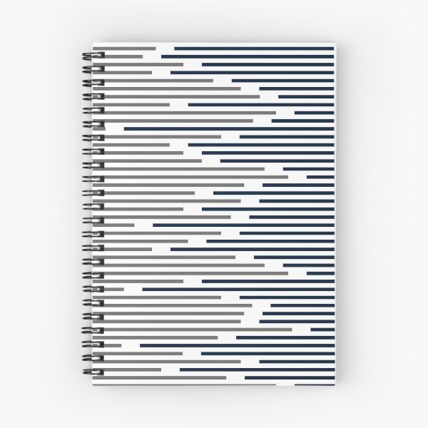 Item preview, Gray Black and White Broken Horizontal Stripe Pattern Tri-color on Solid Color designed and sold by All-Black-White.