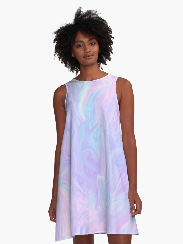 pink holographic dress