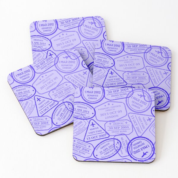 Item preview, Colorful Passport Stamps pattern - S6 designed and sold by Art-by-Geoff.