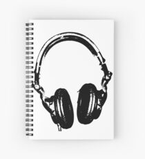 Cuaderno de espiral Auriculares para DJ Estilo de estarcido