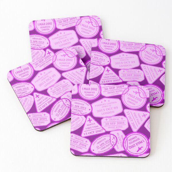 Item preview, Colorful Passport Stamps pattern - S7 designed and sold by Art-by-Geoff.