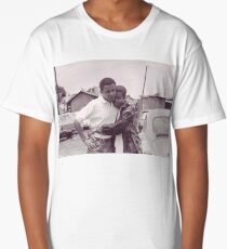 Young Barack and Michelle Obama Print Long T-Shirt