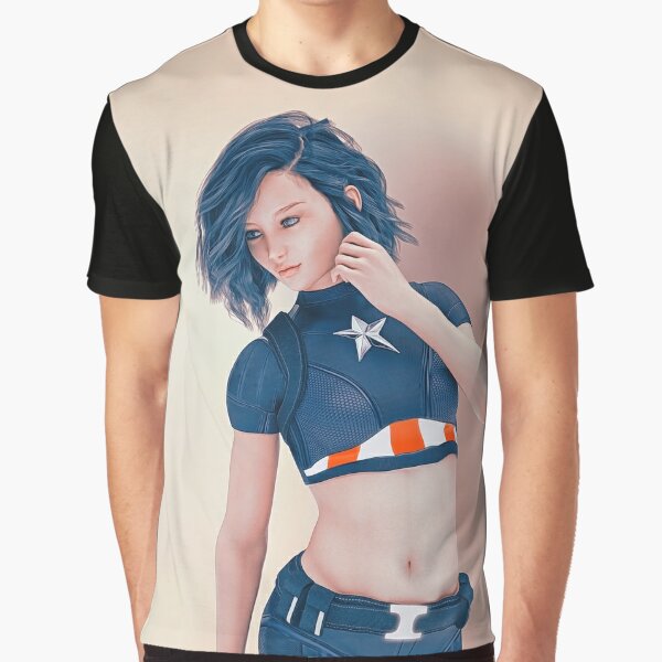 American female superhero Graphic T-Shirt