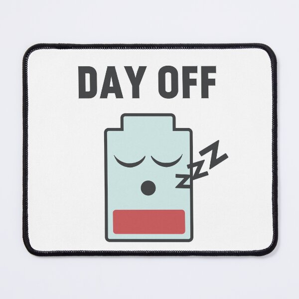 Item preview, Day off, low battery icon designed and sold by EnzoVectorism.