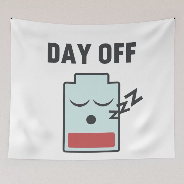 Item preview, Day off, low battery icon designed and sold by EnzoVectorism.