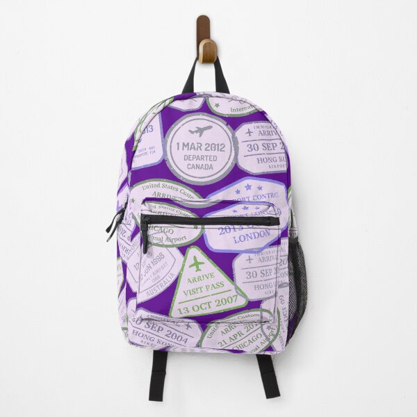 Item preview, Colorful Passport Stamps pattern - S9 designed and sold by Art-by-Geoff.