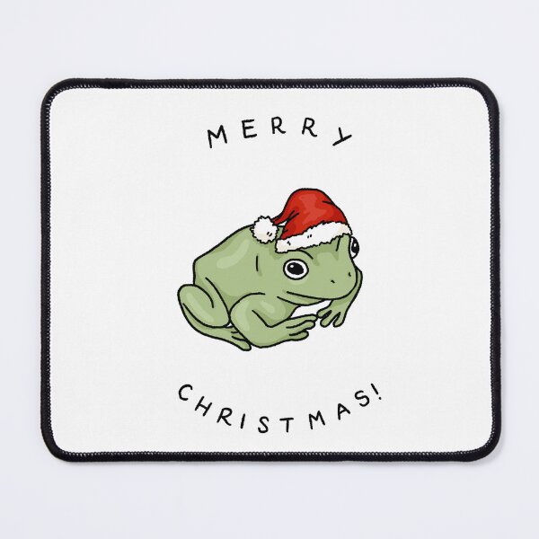 Item preview, christmas frog illustration designed and sold by bloemsgallery.