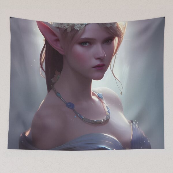 Item preview, Cute Fantasy Elf Maiden Purple designed and sold by Eliteijr.