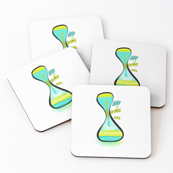 Item preview, Life Goes On | Inspirational Quote Sticker Art designed and sold by Neshmi.