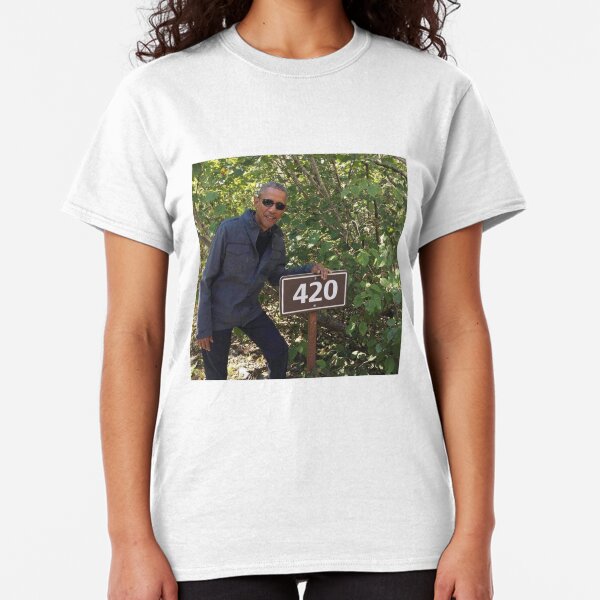 420 Obama Print Classic T-Shirt