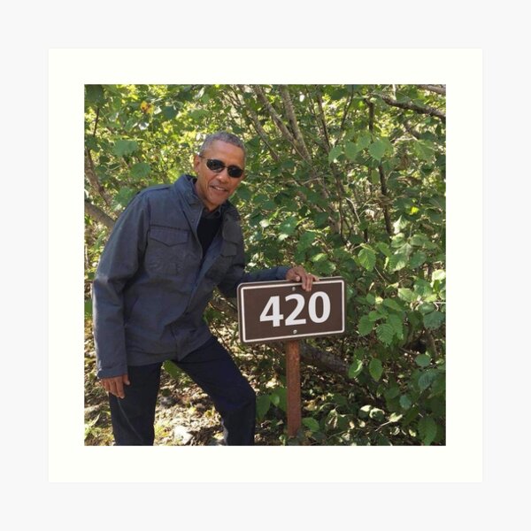 420 Obama Print Art Print